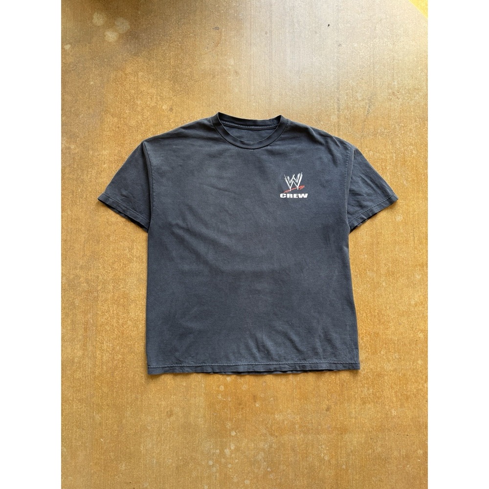 VTG 2013 WWE Wrestling Crew Staff Royal Rumble Faded T-Shirt Y2K Black L